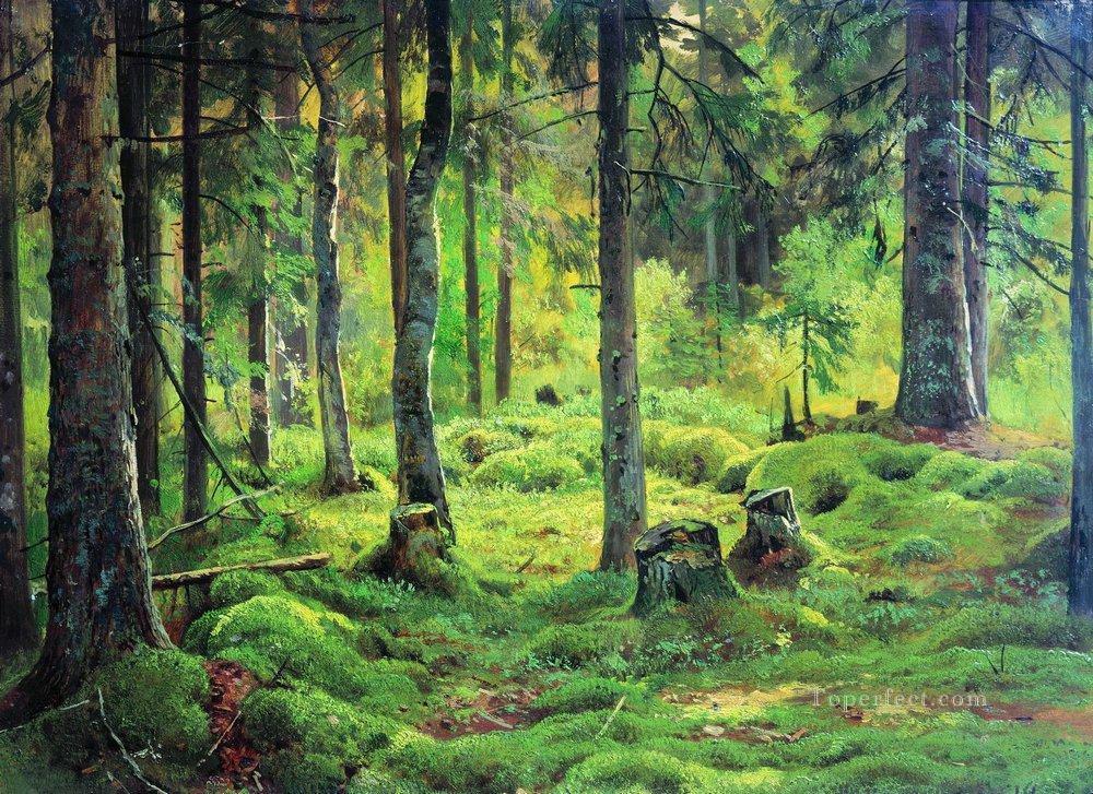 デッドウッド 1893 古典的な風景 イワン・イワノビッチの森油絵